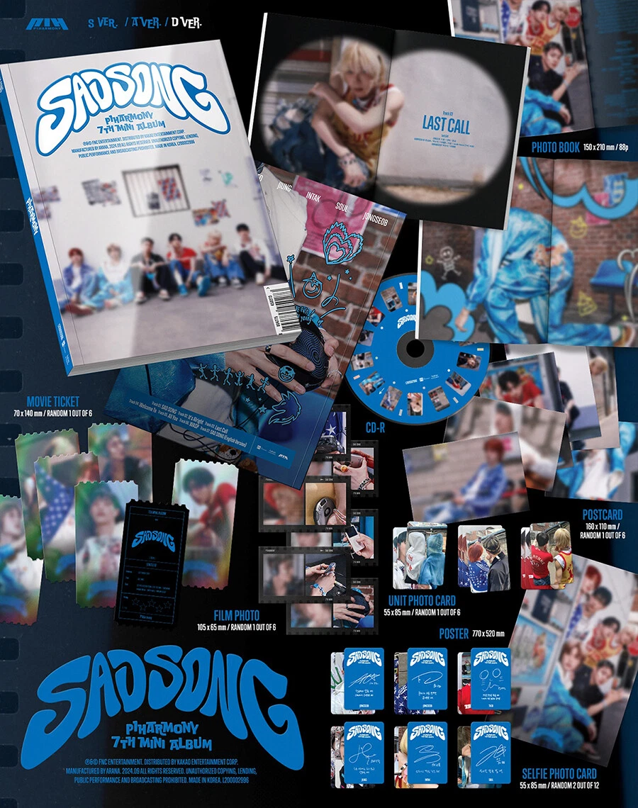 ピーワンハーモニー　CD P1HARMONY [SAD SONG] 7th Mini Album CD+Photo Book+Ticket+