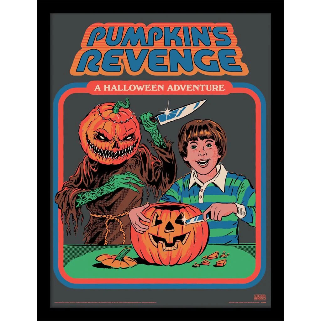 Steven Rhodes - Pumpkin's Revenge - Official 30x40cm Framed Print Wall Art