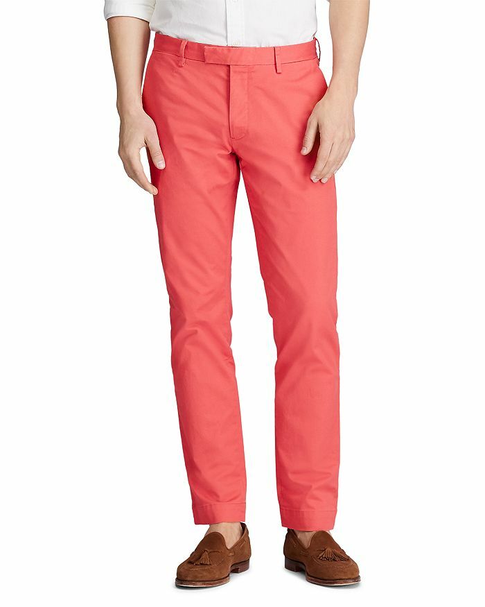 Polo Ralph Lauren Stretch Slim Mens Chino Khakis Pants Size 33 x