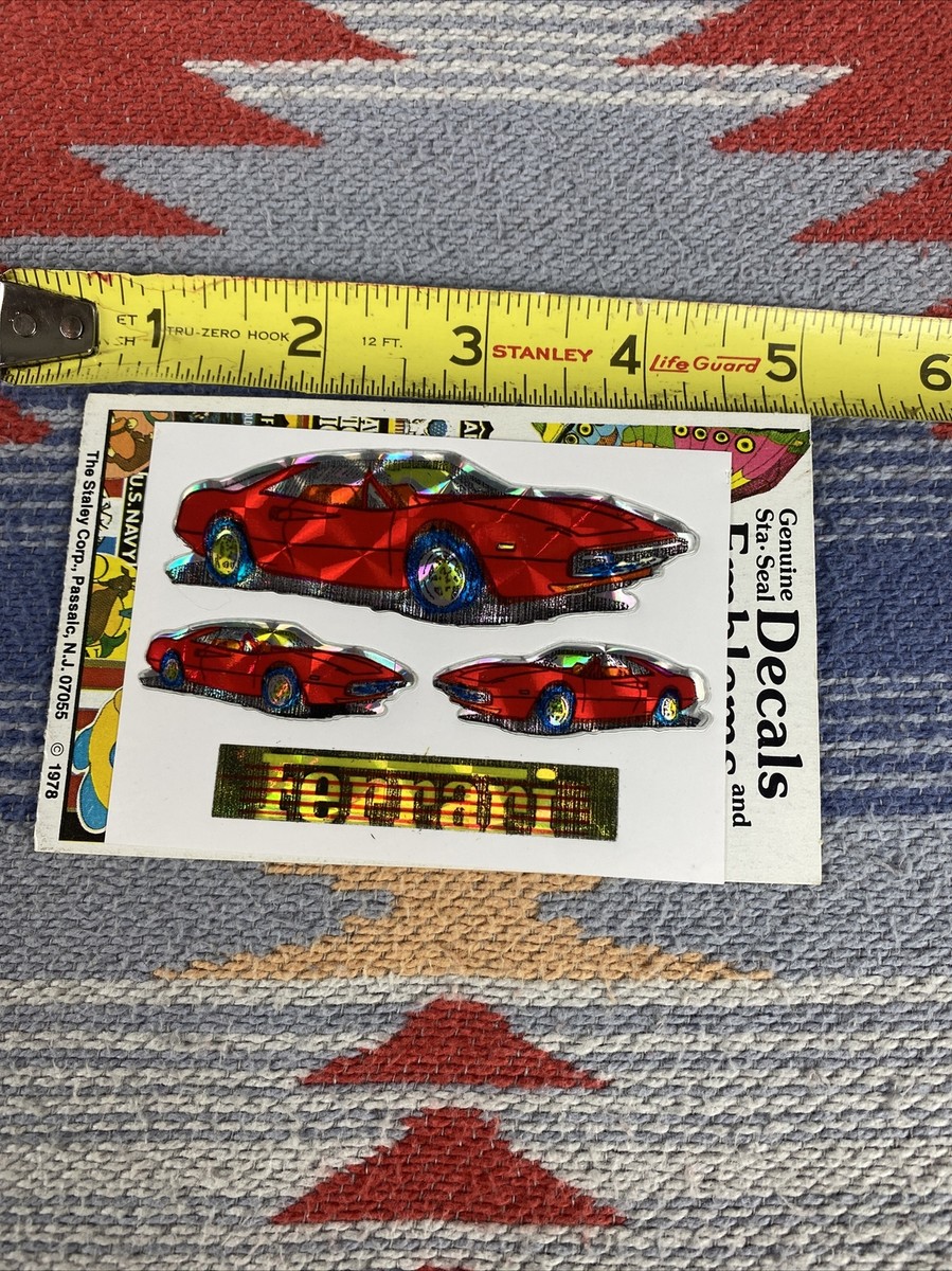 Ferrari Luxury Car Prism Sticker Vintage Vending Machine Stanley