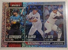 2026 Topps Series 1 - NL RBI Leaders Schwarber Alonso Soto #11 Sandglitter Foil