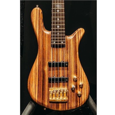 Warwick Custom Shop Streamer Stage Ii 5ST Zebrano Top New Bass Guitar