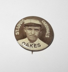 1910-12 Sweet Caporal Baseball Pin Rebel Oaks St Louis Cardinals Large Letters