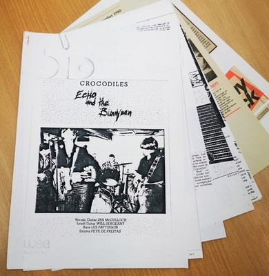 ECHO & The BUNNYMEN Original 1980 Crocodiles WEA Benelux Orig PRESS PACK 12 Page