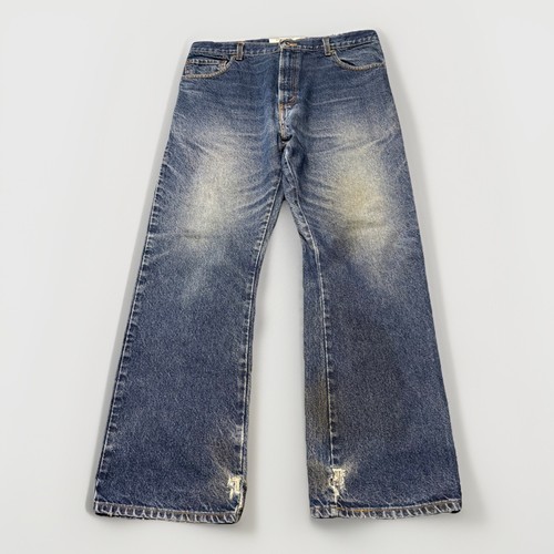 Vintage Levis 517 Boot Cut Jeans 36x34 Perfect Fade Blue Distressed Worn Y2K ‘02