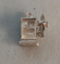 Vintage 925 Sterling Movable Fridge Appliance (Opens) Old Charm CJC J-13 (11)