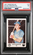 1981 Venezuelan #19 Dave Concepcion PSA 1 (LONE PSA-GRADED EXAMPLE)