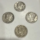 1940 1944 X2 1945 Silver Mercury Dimes