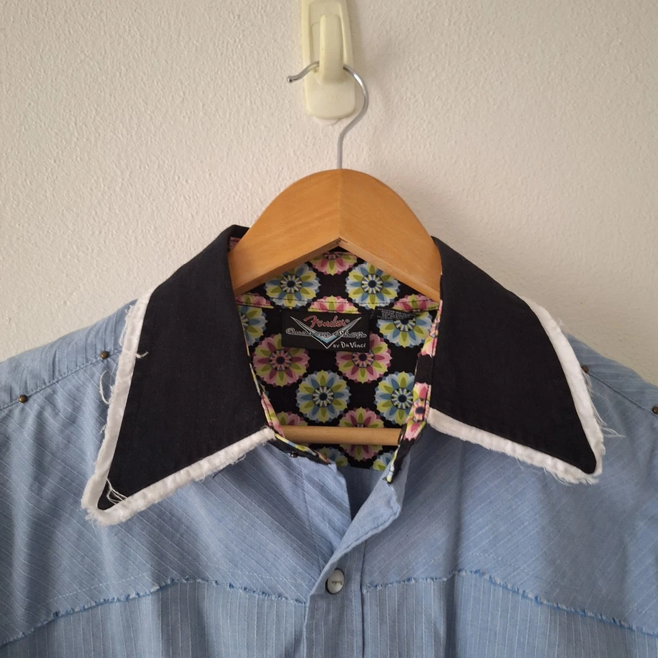 Camisa Fender Da Vinci Custom Shop XL para hombre Heart & Soul Rock retro manga larga Foto 3 de 4