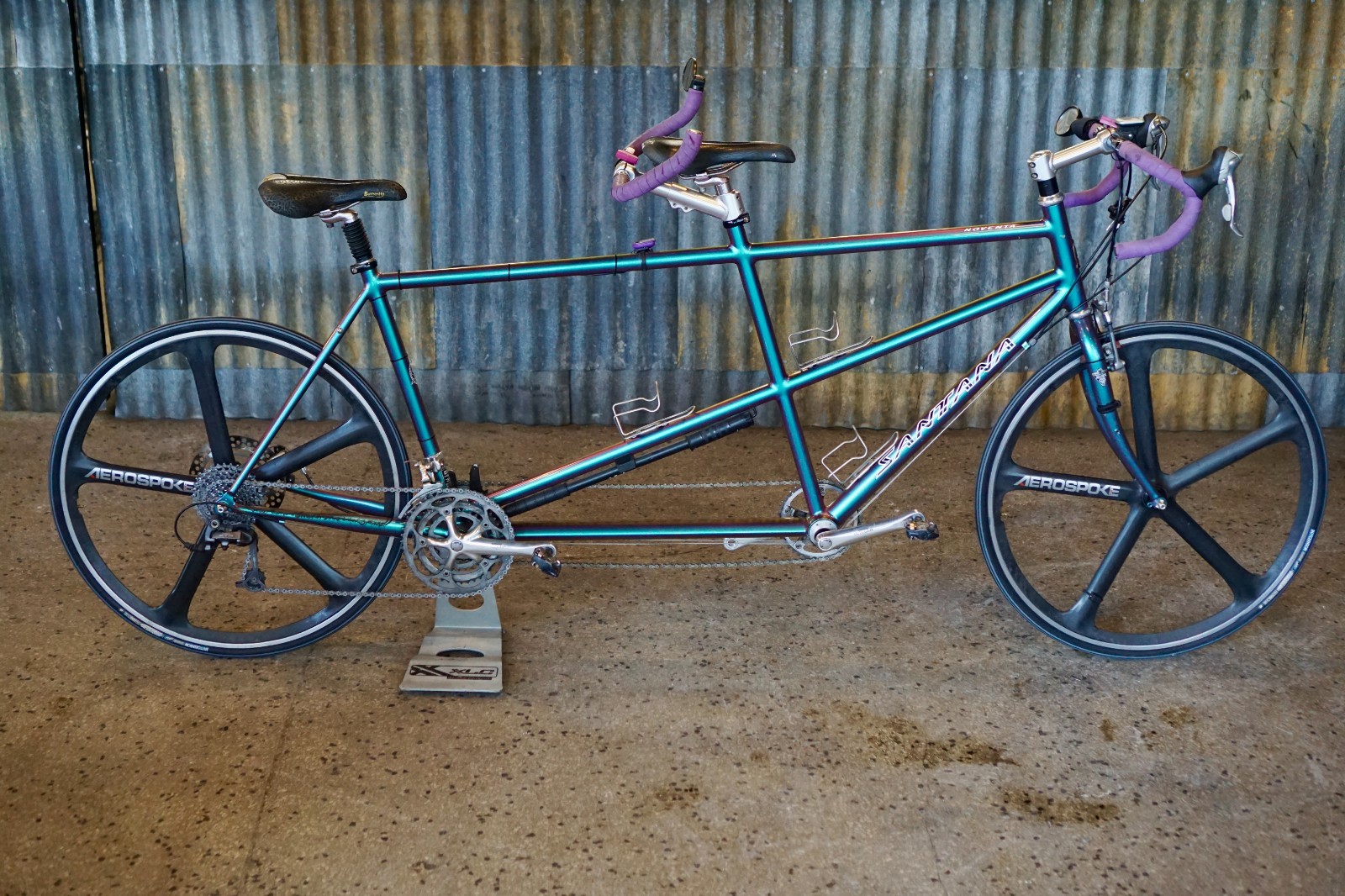 (Used) Santana Noventa Tandem Road Bike, XL Frame, Purple/Green, Aerospoke wheels (1000.00 USD) (Used) Santana Noventa Tandem Road Bike, XL Frame, Purple/Green, Aerospoke wheels (1000.00 USD)
