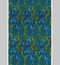 VINTAGE MID CENTURY FABRIC BY JANE DANIELS FOR HEAL'S. WILD ORCHID