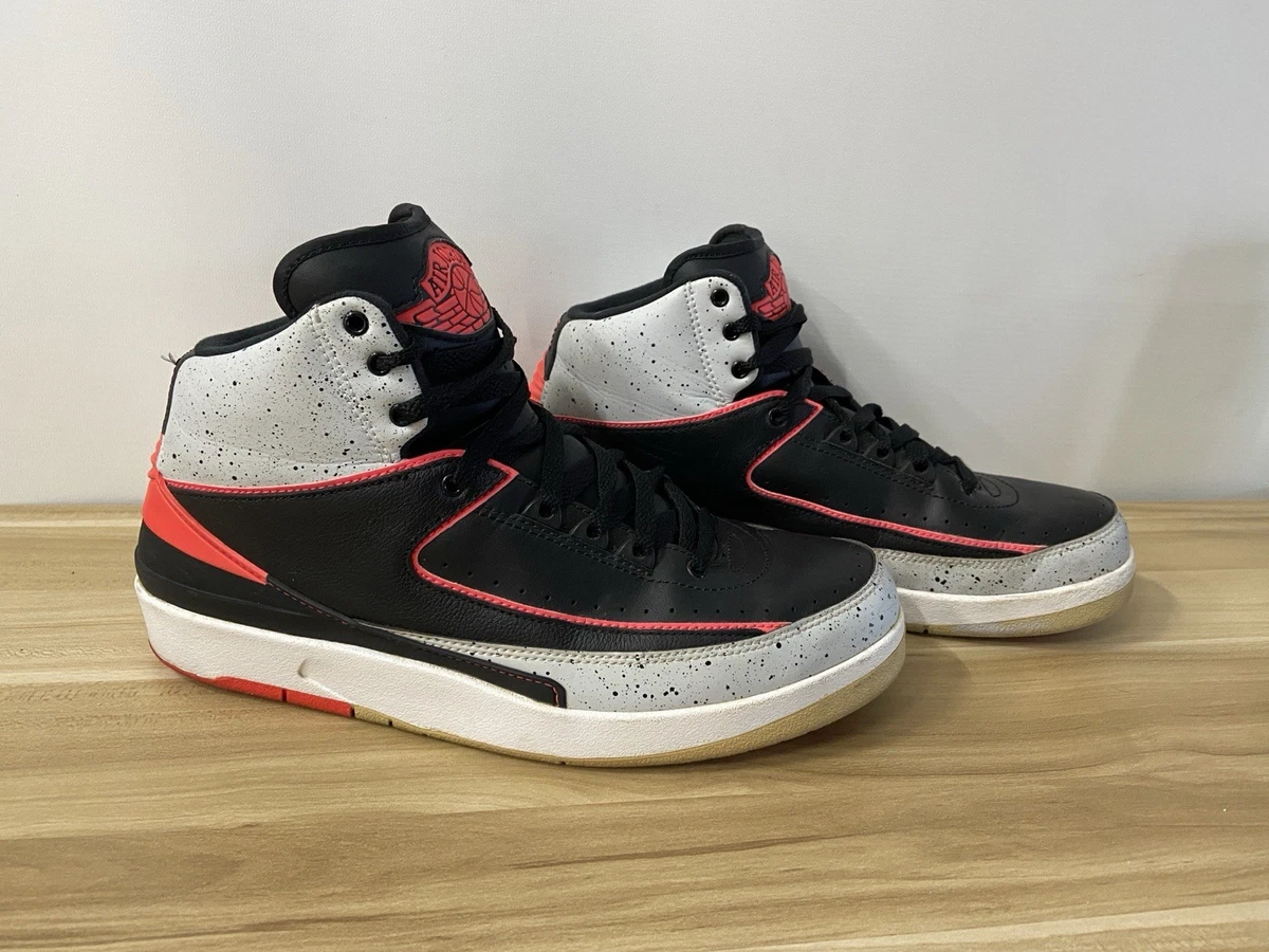 Nike Air Jordan 10 Men\'s 2 Retro Infrared 23. 2013  385475-023 Basketball Shoes Nike Air Jordan 2 Men Size 8.5 Black Infrared Cement 23  main image 2