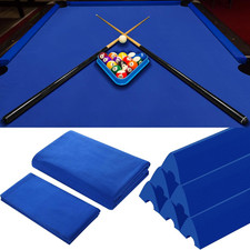 Billiard Cloth for 8 Ft Pool Table Pre Cut Felt with 6 Cloth Strips and 6 Pool T