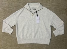 VARLEY Woman  s ivory marl Hawley half zip Sweater/pullover, SZ S, BNWT 