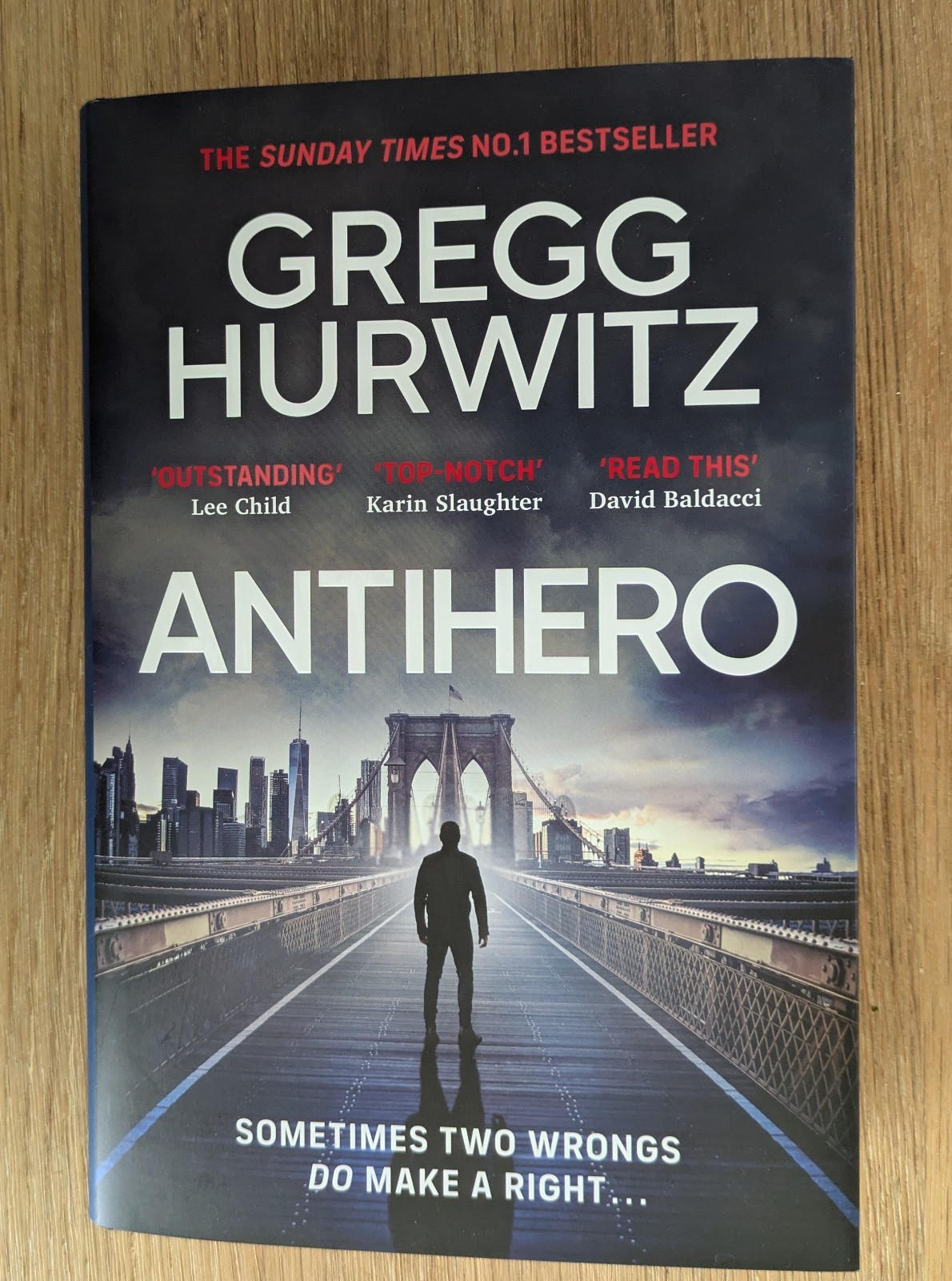 GREGG HURWITZ ORPHAN X SERIES ANTIHERO 1/1 UK HBDJ 2026 BRAND NEW UNREAD COPY
