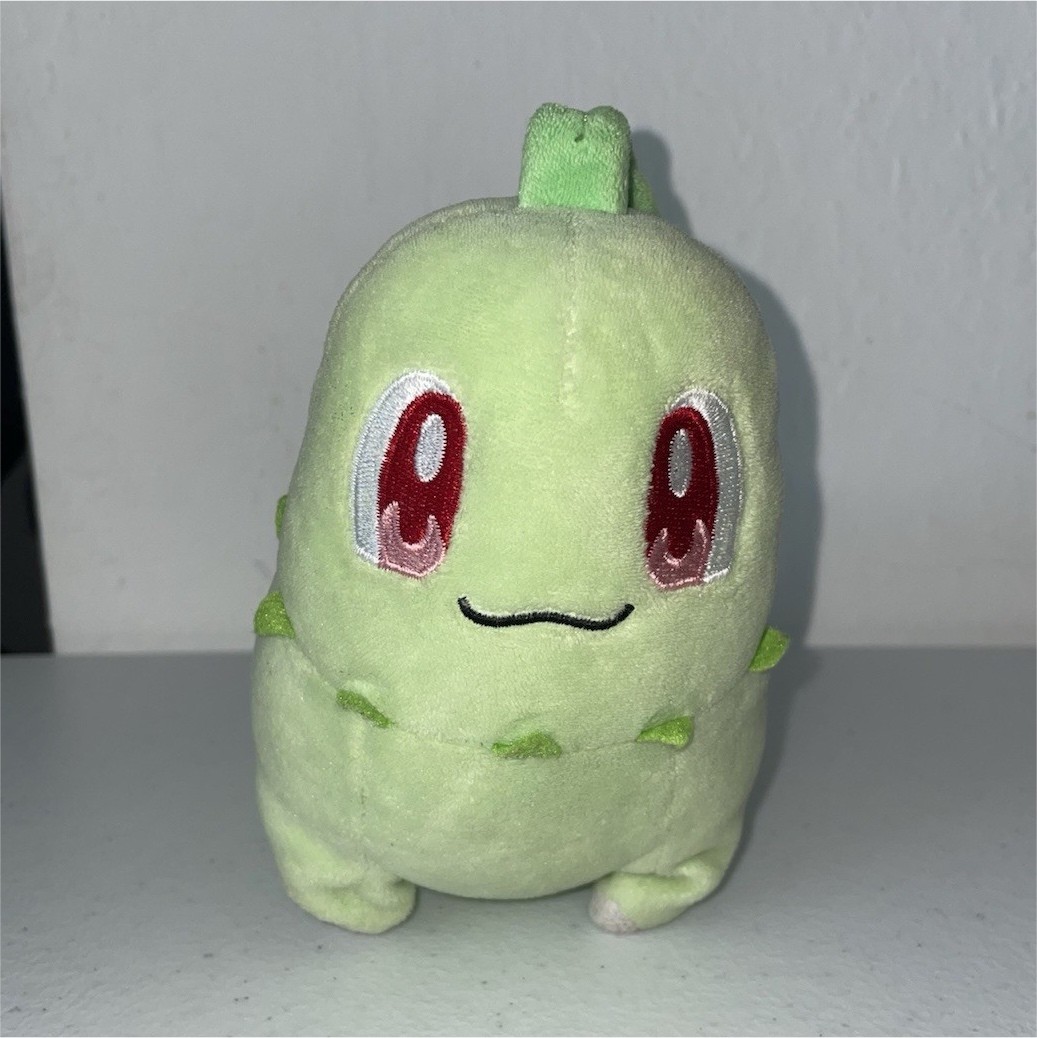 Pokémon center Chikorita Light Green Plush Stuffed Animal