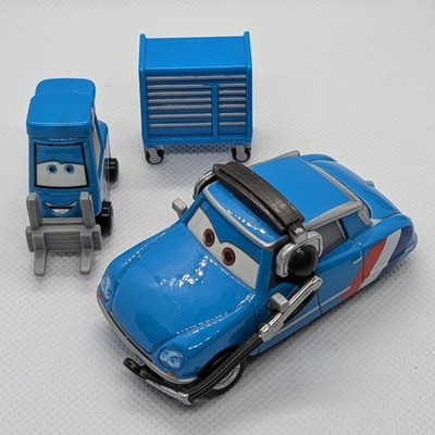 Disney Pixar Cars E. Manual Maniez Pitty & Bruno Motoreau Crew Cheif Diecast...