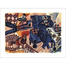 TOBIASSE Théo - Lithographie originale "Séjours secrets" 69x92cm