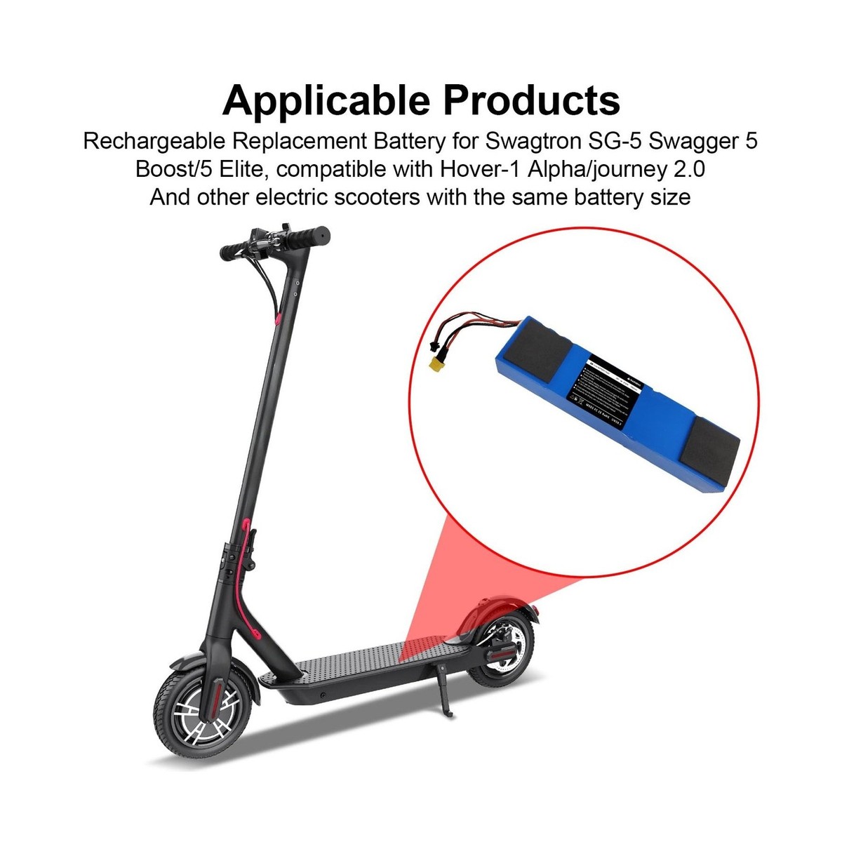 Electric Longboard Swagtron Swagger Battery Replacement Hover