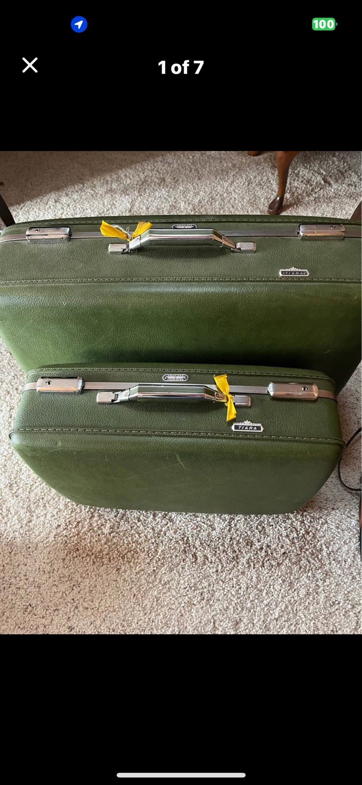 Hard Shell Luggage Travel Avocado Green