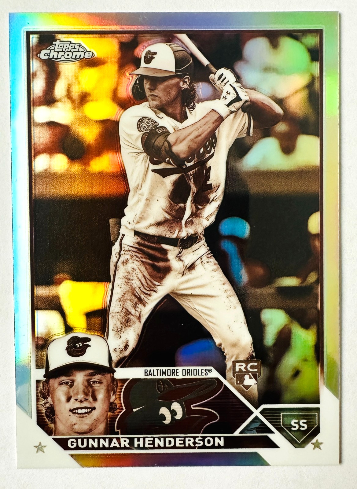 2023 Topps Chrome Gunnar Henderson SEPIA Refractor RC #2 Orioles Rookie!
