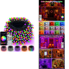 240LED Smart Color Changing String Lights 92FT Halloween Lights App Remote