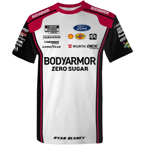 Men's Team Penske  Black Ryan Blaney BodyArmor Uniform T-Shirt - Imagen 2 de 3
