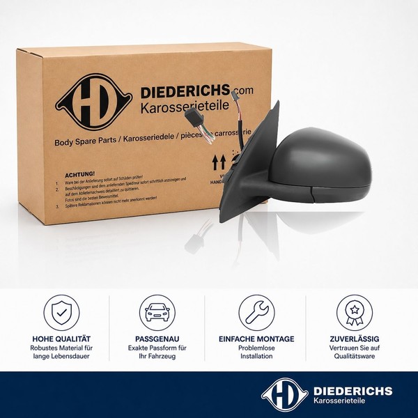 Aussenspiegel Links Diederichs 4483225 FÜR Renault Smart RÜCkspiegel Aussen-image
