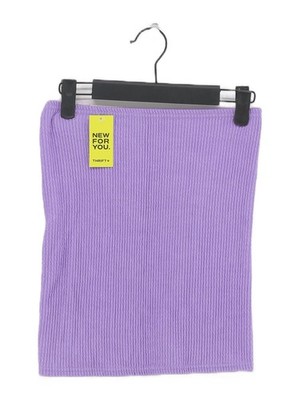Moda Minx Damen Minirock S lila Polyester mit Elasthan kurz Mini