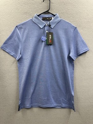 NWT RLX Ralph Lauren Men's M Pro Fit Blue Wicking Golf Polo Shirt