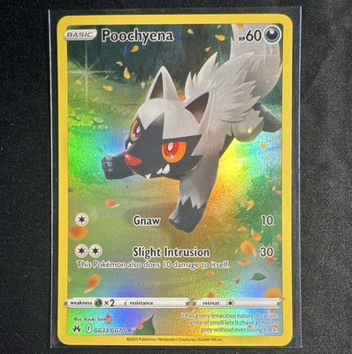 Poochyena GG33/GG70 Crown Zenith Galarian Gallery Holo Ultra Rare 60 HP EN 2023