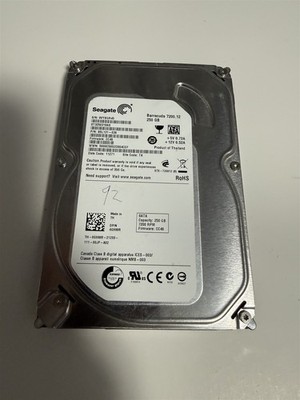 Seagate Barracuda 250GB 7200 RPM 3.5'' Internal Hard Drive HDD ST3250318AS 92%