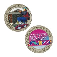 FaNaTtik Back to the Future Limited Edition Hoverboard Collectible Coin - Offici