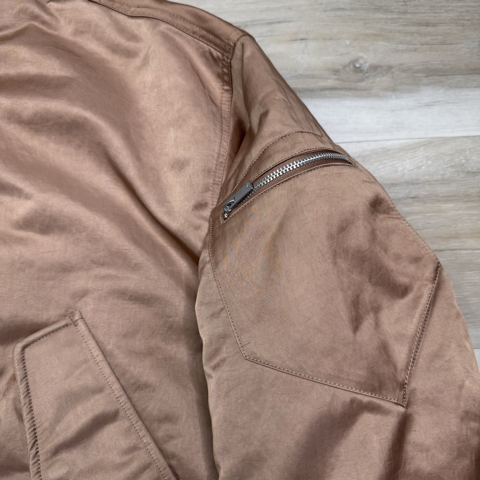 Nike Jordan Renegade Bomber Jacket -Metal Brown- FV7107-223 Women's Size Medium thumbnail 4