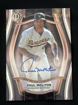 2025 Topps Tribute Paul Molitor Pillars of the Game Auto /199 #PTGA-PM Brewers
