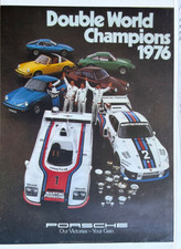 Porsche Factory Poster 1976 Double World Champion Porsche Factory Poster 1976 Double World Champion