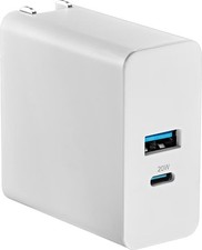 Insignia- 32W Dual Port Wall Charger for iPhone, Samsung Smartphones, Table...
