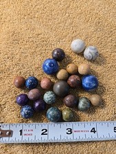 Old Marbles Clay,Bennington,Crockery  Others Lot Of 23.