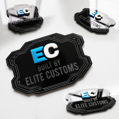 Personalisiertes Gaming PC Setup Plakette Schild | Personalisieren Sie mit Ihrem Logo!