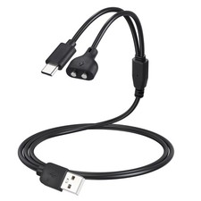 Dog Shock Collar Charger Cord for Jugbow DT-61 Dog Training Collar, 2-in-1 USB C