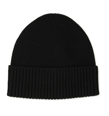 TIME & TRU Adult Women s Ribbed Beanie Cuffed Hat One Size   Black