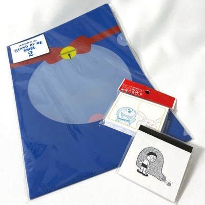Asoko Collaboration Doraemon Clear File Set Of 4 Sticky Memo Pad Notes