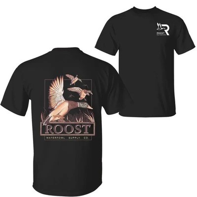 Roost Waterfowl Supply Co. Tee - Flying Duck Graphic Shirt for Southern Hunters