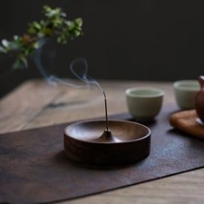 Wooden Incense Stick Holder Round Ash Catcher Home Decor Free Home Delivery