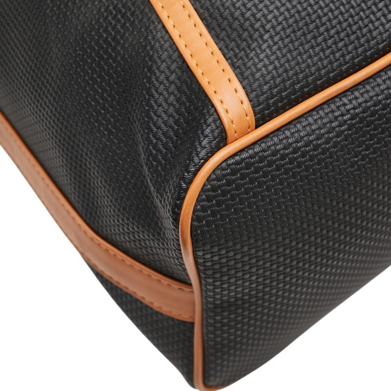 Saint Laurent YSL Drawstring Leather Shoulder Bag Black Women Used Authentic thumbnail 4