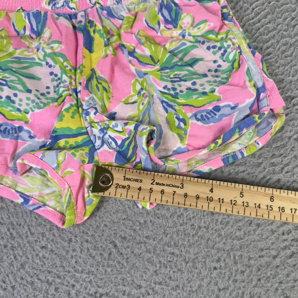 Шорты Lilly Pulitzer для девочек средние розовые цветные эластичные на талии цветной хлопок - Изображение 4 из 4