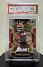 2025 Panini Select Shedeur Sanders Browns Rookie Card #54 Gem Mint 10