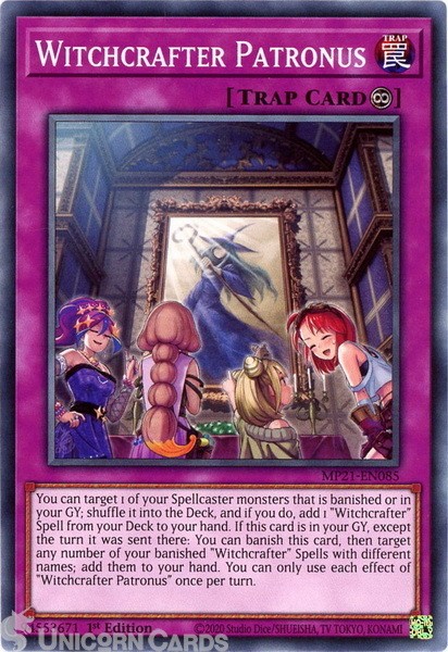 MP21-EN085 Witchcrafter Patronus Common 1st Edition Mint YuGiOh Card