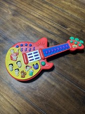 The Wiggles Red Guitar Musical Songs Sounds Toy 2003 Spin Master WORKS