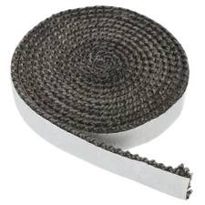 5/8"x 1/8"x73" Wood Stove Gasket Flat Self Adhesive Seal Rope Black